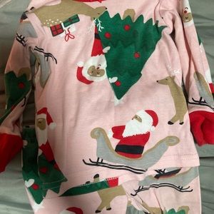 2 piece baby girl Christmas pajamas
